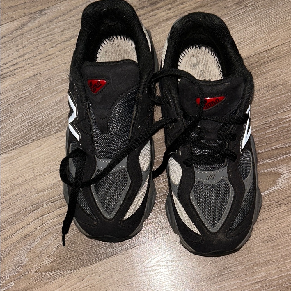 New Balance Kids Black and White Sneakers